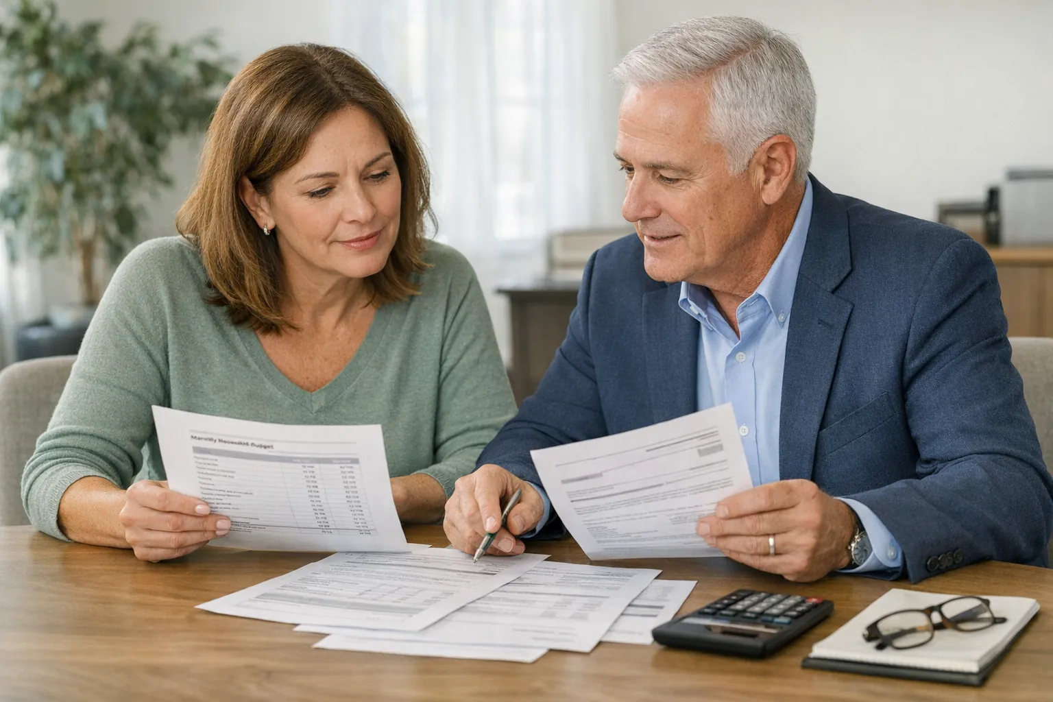 Professional reviewing official IRS mail at a tidy desk