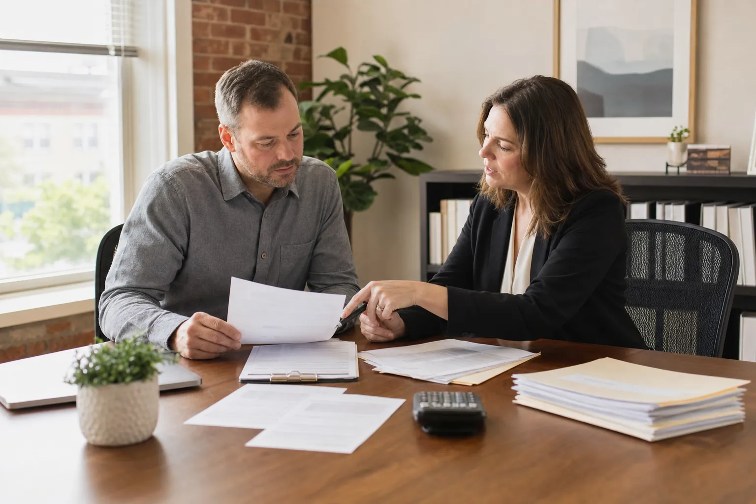 Client consultation with a tax professional in Bay City
